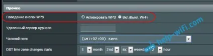 Розклад роботи wi-fi на роутері asus