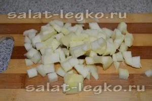 Салат c куркою, ананасом, сиром і картоплею, рецепт з фото (картопля) Салат c куркою, ананасом, сиром і картоплею, рецепт з фото