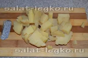 Салат c куркою, ананасом, сиром і картоплею, рецепт з фото (рецепт) Салат c куркою, ананасом, сиром і картоплею, рецепт з фото
