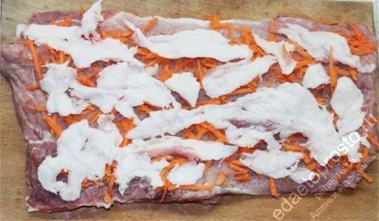 Рулет зі свинини з куркою (куркою) Рулет зі свинини з куркою