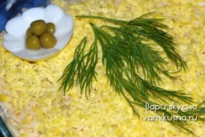 Салат мімоза з консервованої горбушей (горбушей) Салат мімоза з консервованої горбушей