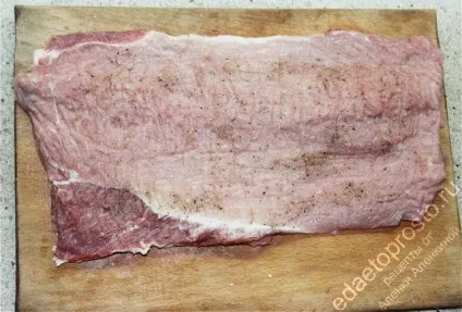 Рулет зі свинини з куркою (рулету свинини куркою) Рулет зі свинини з куркою