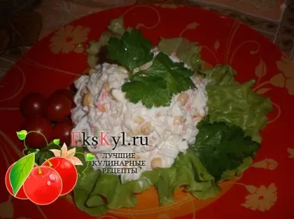 Салати з крабовими паличками кілька рецептів на вибір, ekskyl (паличками) Салати з крабовими паличками кілька рецептів на вибір, ekskyl