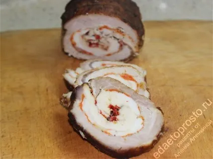Рулет зі свинини з куркою (куркою) Рулет зі свинини з куркою