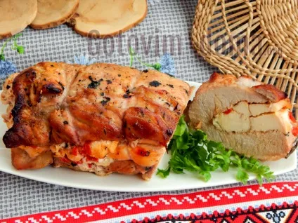 Рулет зі свинини і курки в духовці (свинини курки духовці) Рулет зі свинини і курки в духовці