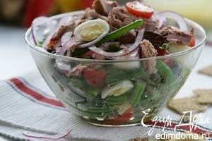 Салат з червоною рибою помідорами картоплею перцем - покроковий кулінарний рецепт з фото (рибою) Салат з червоною рибою помідорами картоплею перцем - покроковий кулінарний рецепт з фото