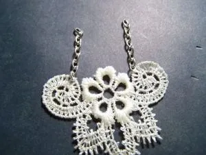 Сережки з мережива своїми руками