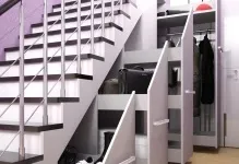 Шафа під сходами фото ідей в передпокої, купе і вбудований на другому поверсі, як зробити своїми