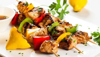 Шашлик з курки з овочами - готувати вдома (овочами) Шашлик з курки з овочами - готувати вдома