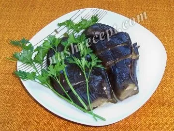 Солоні баклажани з часником
