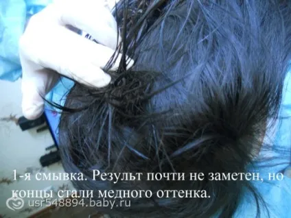 Змивка фарби вихід з темного каштана (досвід) Змивка фарби вихід з темного каштана