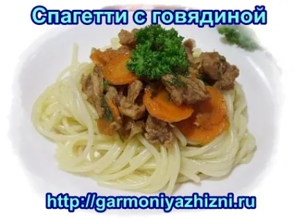 Спагеті з яловичиною (спагеті) Спагеті з яловичиною