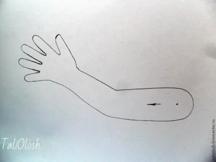 Створення армованої ручки для ляльки (трикотаж) Створення армованої ручки для ляльки