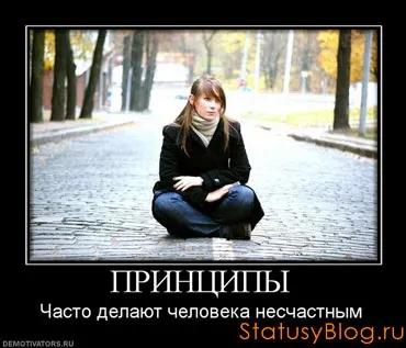 Статуси про принципи