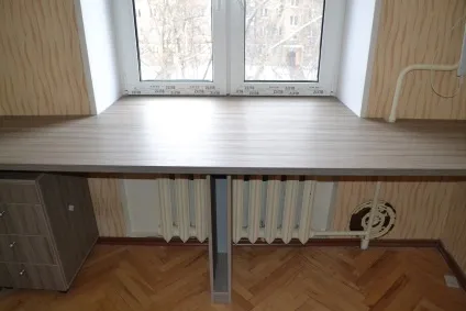 Стільниця-підвіконня на кухні варіанти використання простору біля вікна (простору) Стільниця-підвіконня на кухні варіанти використання простору біля вікна