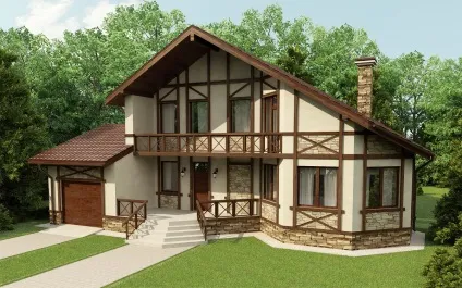 Будівництво будинків під ключ в Нижньому Новгороді ціни, технології, проекти котеджів, фото ~ - будинок