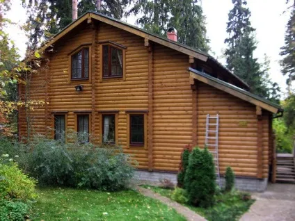 Будівництво заміського будинку з бруса (Варіанти обробки будинку) Будівництво заміського будинку з бруса