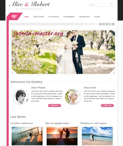 Весільні шаблони - joomla master, шаблони joomla 2