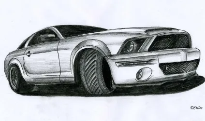 Схема ford mustang малювання (схема) Схема ford mustang малювання