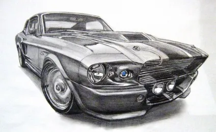 Схема ford mustang малювання (ford) Схема ford mustang малювання