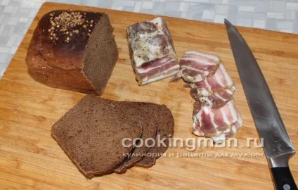 Свиняча грудинка солона - кулінарія для чоловіків (закуски на природу) Свиняча грудинка солона - кулінарія для чоловіків
