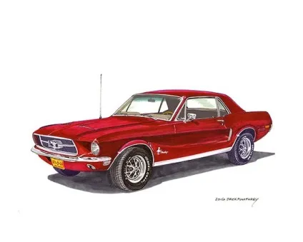 Схема ford mustang малювання (схема) Схема ford mustang малювання