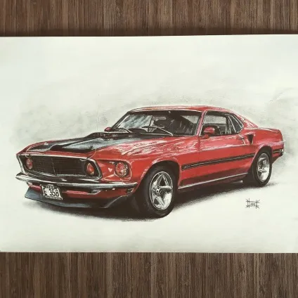 Схема ford mustang малювання (схема) Схема ford mustang малювання