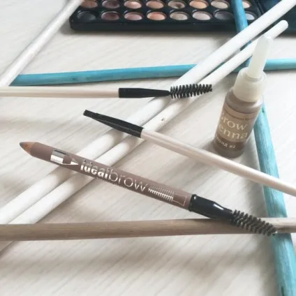 Три засоби для природних брів (Brow henna блонд) Три засоби для природних брів