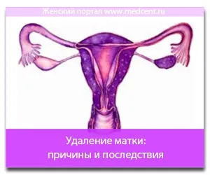 Видалення матки причини та наслідки