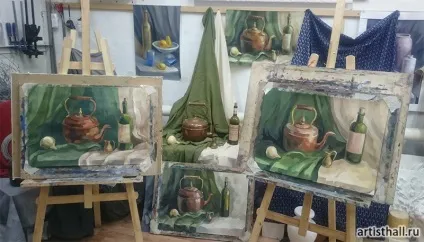 Навчальний натюрморт, artisthall - художня майстерня (навчання живопису в москві) Навчальний натюрморт, artisthall - художня майстерня