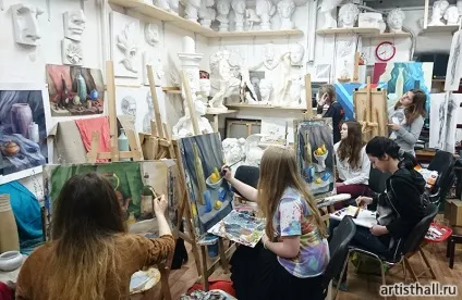 Навчальний натюрморт, artisthall - художня майстерня (навчання живопису в москві) Навчальний натюрморт, artisthall - художня майстерня
