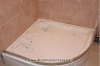 Установка душової кабіни (куточка) - строймастерская (куточка) Установка душової кабіни (куточка) - строймастерская