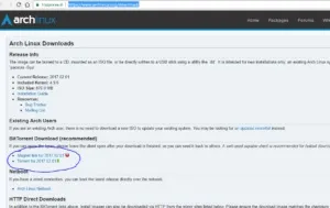Установка дистрибутива arch linux 2017