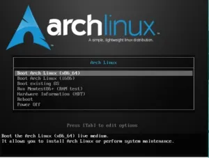 Установка дистрибутива arch linux 2017