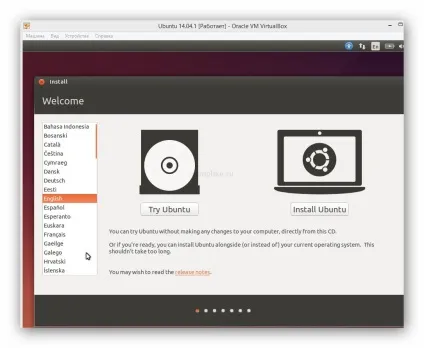 установка ubuntu