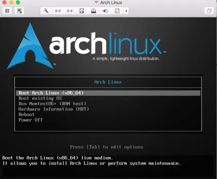 Установка arch linux