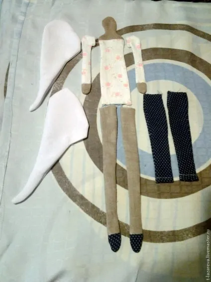 Вантажний ангел тильда своїми руками - ярмарок майстрів - ручна робота, handmade (лицьовою частиною всередину) Вантажний ангел тильда своїми руками - ярмарок майстрів - ручна робота, handmade