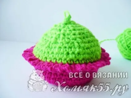 В'язана игольница гачком