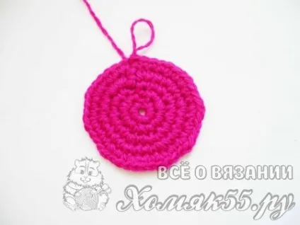 В'язана игольница гачком