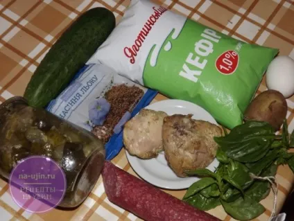 Холодний суп на кефірі з солоними огірками - рецепт на вечерю (фото рецепти.) Холодний суп на кефірі з солоними огірками - рецепт на вечерю