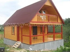 Заміський будинок з бруса (будинки + з клеєного бруса) Заміський будинок з бруса
