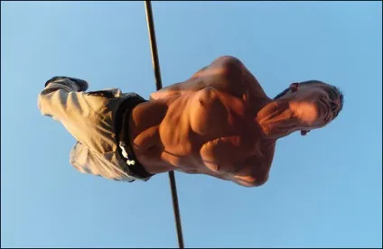 Задній горизонтальний вис, wolf workout