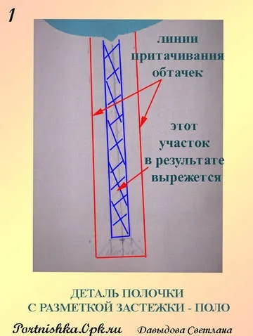 Застібка поло покрокова інструкція (як кроїти пальто) Застібка поло покрокова інструкція
