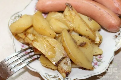 Запечена картопля в курячому жирі (покроковий фото рецепт) (залишився після запікання) Запечена картопля в курячому жирі (покроковий фото рецепт)