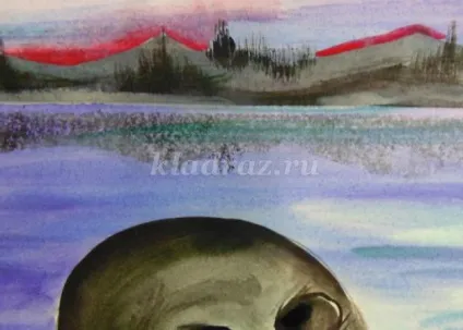 Малювання байкальська нерпа
