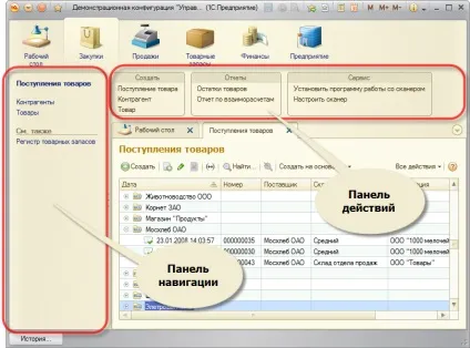 1С 8 (командного інтерфейсу підсистеми) 1С 8
