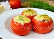 Баклажани, запечені в духовці з фаршем і помідорами (запечені) Баклажани, запечені в духовці з фаршем і помідорами