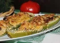 Баклажани, запечені в духовці з фаршем і помідорами (баклажани) Баклажани, запечені в духовці з фаршем і помідорами