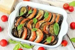 Баклажани, запечені з помідорами і моцарелою - покроковий рецепт з фото - для духовки