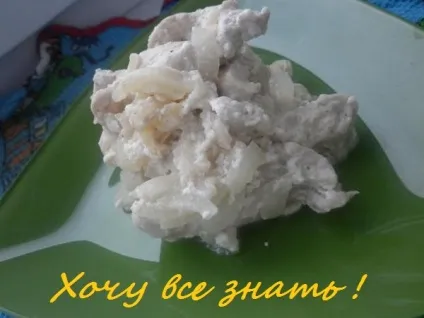 Бефстроганов з курячим м'ясом в мультиварці (мультиварка) Бефстроганов з курячим м'ясом в мультиварці